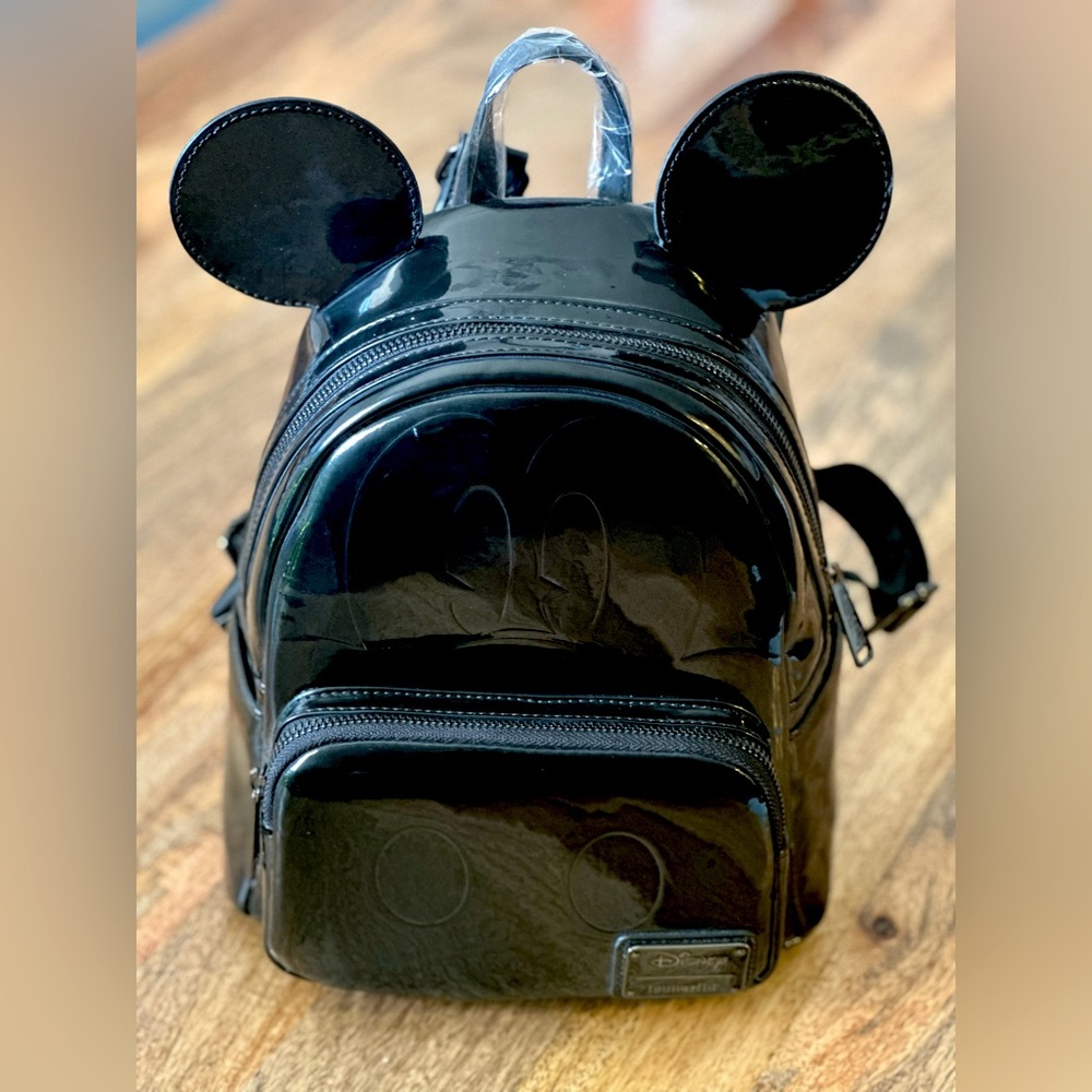Disney Loungefly Mickey Mouse Blackout Backpack NWT